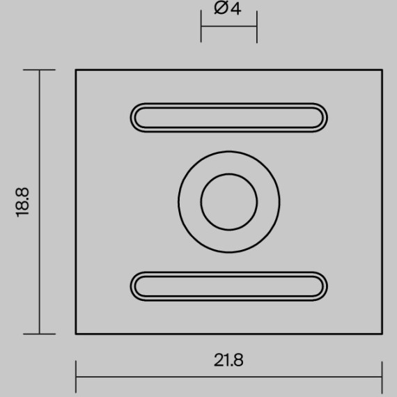 Комплект креплений (для профиля 27×20) 4 шт., 642071