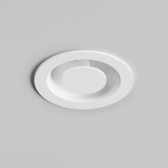 DK2500-WH Встраиваемый светодиодный светильник, 5Вт, 3000К, 180Лм, CRI80, белый алюминий + акрил