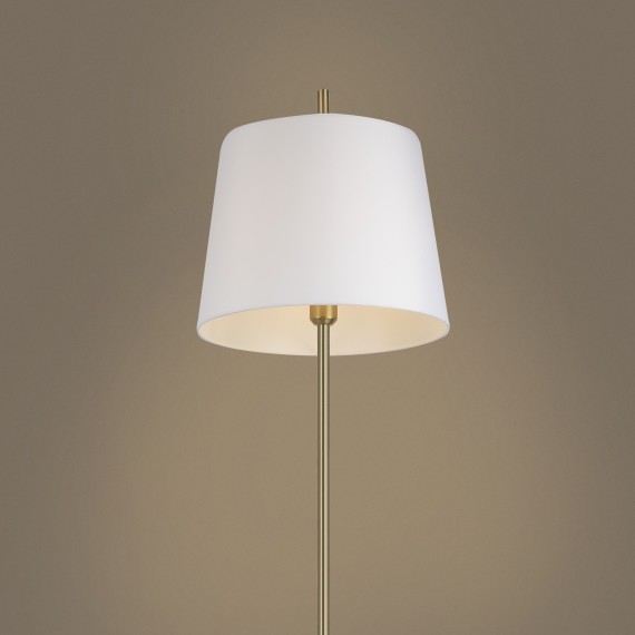 Торшер с абажуром Freya FR5118FL-01BS Sandy под лампу 1xE27 40W