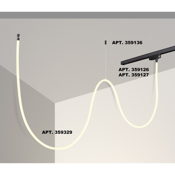 359329 KONST NT24 000 черный Светильник светодиодный IP20 LED 4000K 25W 170-265V 2420Лм RAMO