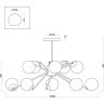 Люстра потолочная Freya FR5083PL-10CH Nancy под лампы 10xE14 40W