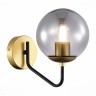 SLE1097-301-01 Светильник настенный Матовое золото/Дымчатый E27 1*60W SCORZE