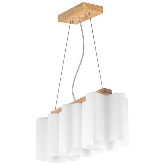Подвесной светильник с 3 лампами Lightstar 802135 Nubi legno под лампы 3xE27 120W