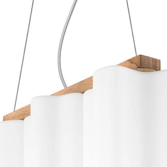 Подвесной светильник с 3 лампами Lightstar 802135 Nubi legno под лампы 3xE27 120W