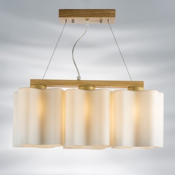 Подвесной светильник с 3 лампами Lightstar 802135 Nubi legno под лампы 3xE27 120W