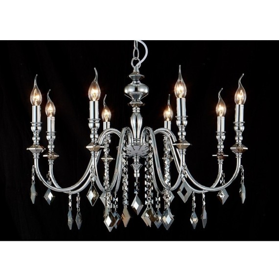 Люстра Crystal Lux MERCEDES SP8 CHROME/SMOKE