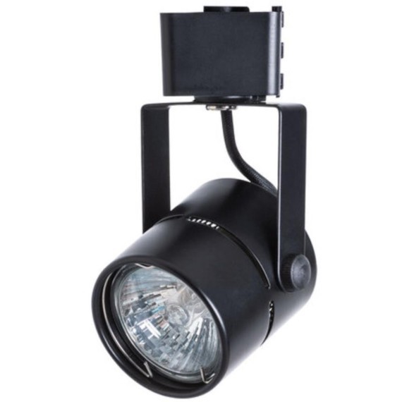 Однофазный двужильный трековый светильник Arte Lamp A1311PL-1BK MIZAR под сменную лампу GU10