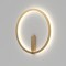 DK5035-SG Бра ROUND со светодиодом, IP20, 24W, 3000/4000/6500K, матовое золото, алюминий