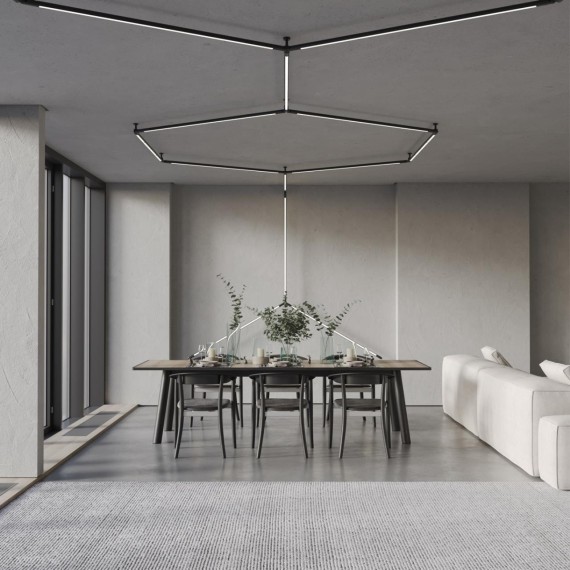 359372 Светодиодный модульный трековый светильник SMART (TUYA, Алиса, Bluetooth, Wi-Fi) Novotech Glat CRI90+ 3000-6000К 2400Лм 110° 30W