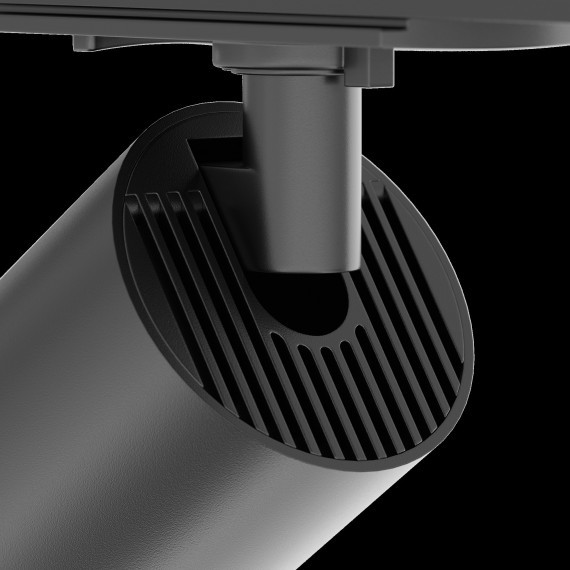 Однофазный двужильный светодиодный трековый светильник Maytoni Unity TR021-1-12B3K-Z-B Focus Zoom 3000К 900Лм CRI90+ 50° 12Вт