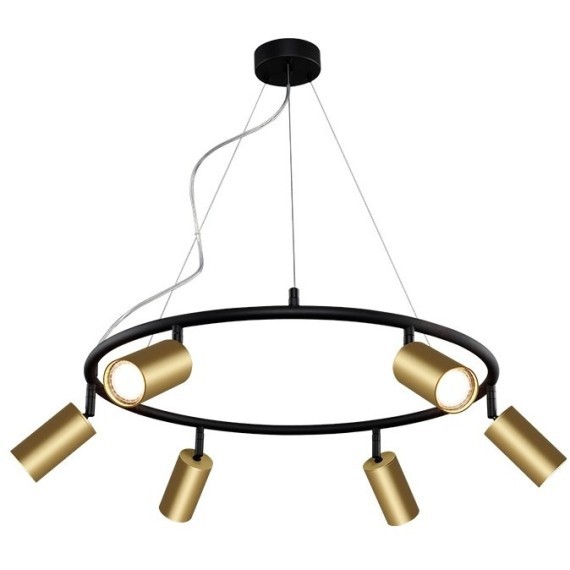 Светильник подвесной Crystal Lux CLT 015C6 D600 BL-GO