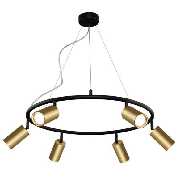 Светильник подвесной Crystal Lux CLT 015C6 D600 BL-GO