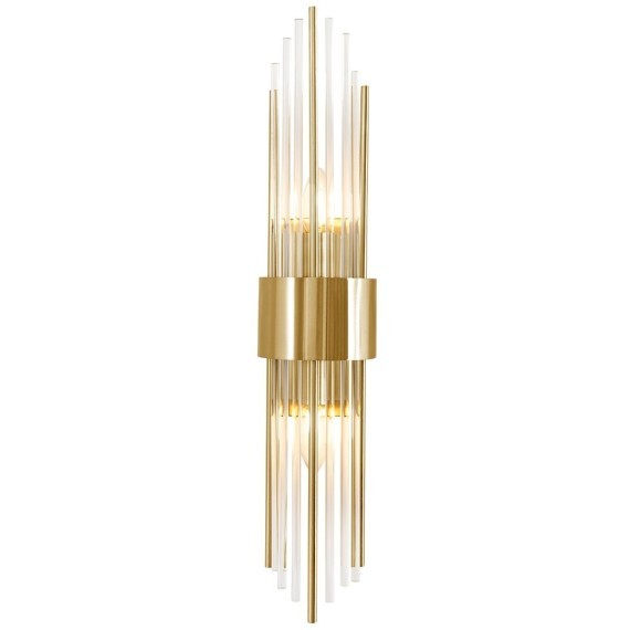 Бра Crystal Lux ATENTO AP2 BRASS/TRANSPARENTE