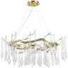 SL1660.203.10 Светильник подвесной ST-Luce Шампань/Шампань, Прозрачный G9 10*5W 4000K TEARDROPS