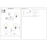 SLE106201-01 Светильник настенный ST-Luce Золотистый/Белый G9 LED 1*5W REDJINO