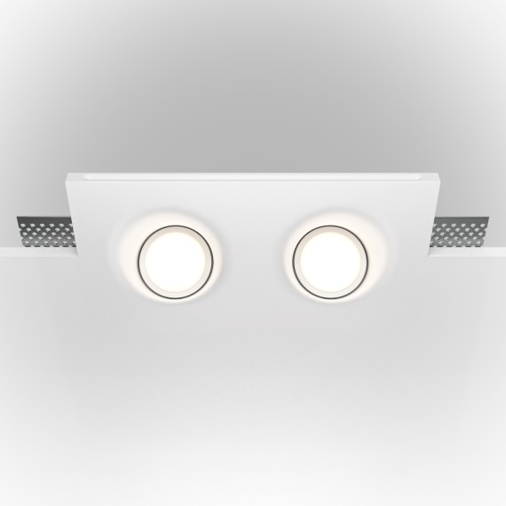 Гипсовый светильник под покраску Maytoni DL002-1-02-W Gyps Modern под лампы 2xGU10 35W