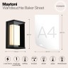 Уличный настенный светильник Maytoni O021WL-L10B4K Baker Street IP65 светодиодный LED 10W