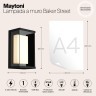 Уличный настенный светильник Maytoni O021WL-L10B4K Baker Street IP65 светодиодный LED 10W