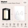 Уличный настенный светильник Maytoni O021WL-L10B4K Baker Street IP65 светодиодный LED 10W