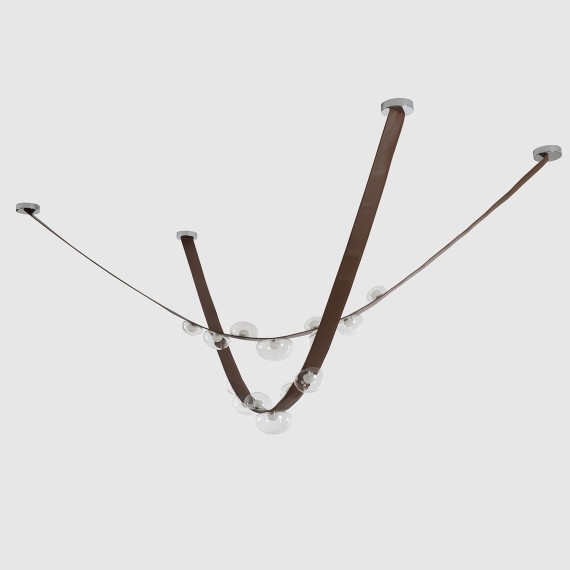 Светильник подвесной Crystal Lux BOSQUE SP7 L3000 BROWN/TRANSPARENT 0271/207