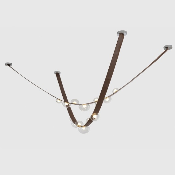 Светильник подвесной Crystal Lux BOSQUE SP7 L3000 BROWN/TRANSPARENT 0271/207