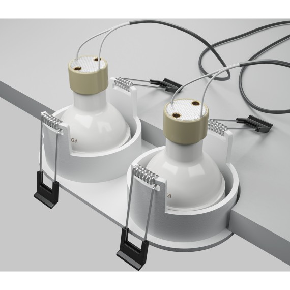 Встраиваемый светильник Technical DL126-02-GU10-W