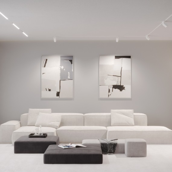 359495 Трековый светодиодный TUYA SMART светильник Novotech Flum CRI90+ 3000-6500К 1080Лм 38° 12W Bluetooth Wi-Fi Алиса