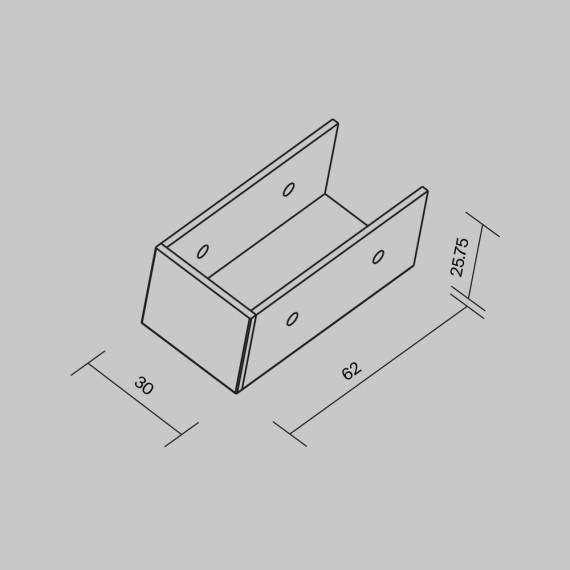 Заглушка торцевая 1шт для профиля Maytoni Elasity IP65 Outdoor O-TR001-EC