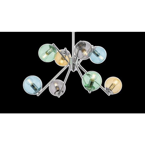 Люстра потолочная Freya FR5083PL-08CH Nancy под лампы 8xE14 40W