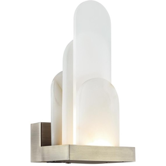 5437/12WL HIGHTECH ODL_EX25 101 бронзовый брашинг/металл/смола под алебастр/акрил Настенный светильник LED 12W 3000K 1489Лм FOROS