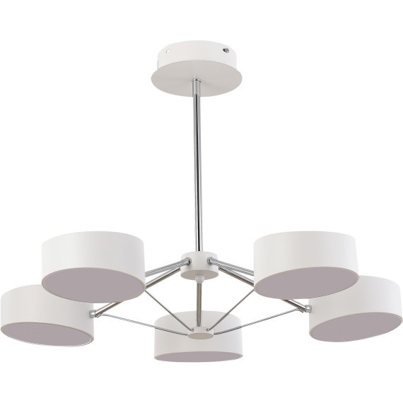 SLE6005-502-05 Светильник потолочный Белый, Хром/Белый LED 5*10W VALLE