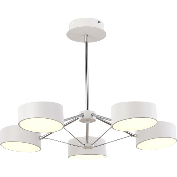 SLE6005-502-05 Светильник потолочный Белый, Хром/Белый LED 5*10W VALLE