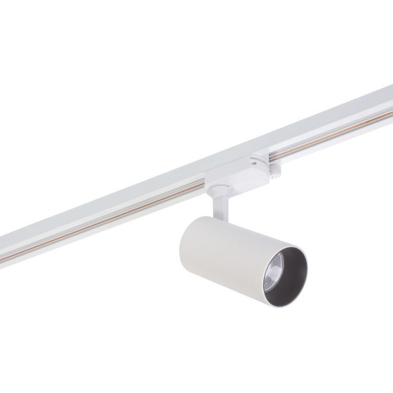 Однофазный двужильный светодиодный трековый светильник Denkirs DK6040-WH SOLID Morud 4000К 2160Лм CRI90+ 24° 24Вт