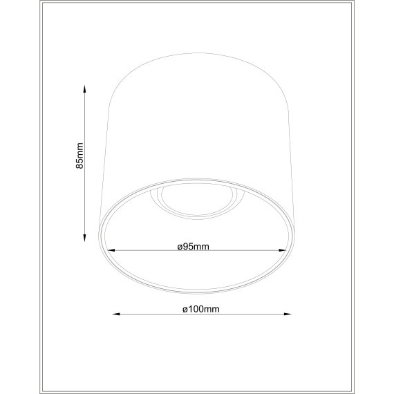 Потолочный светильник Technical C064CL-01-15W4K-D-RD-B