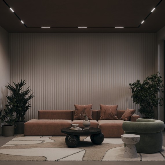 TR076-2-20W3K-B Трековый магнитный светодиодный светильник Maytoni Gravity CRI90+ 3000К 1025Лм 30° 20Вт