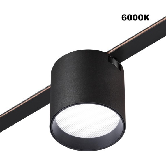 359473 Трековый ременный светодиодный SMART светильник c доп. механическим перекл. цветности Novotech EASY CRI90+ 3000-6000К 320Лм 24° 6W TUYA, Алиса, Wi-Fi