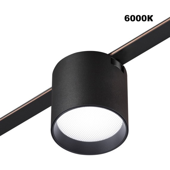 359473 Трековый ременный светодиодный SMART светильник c доп. механическим перекл. цветности Novotech EASY CRI90+ 3000-6000К 320Лм 24° 6W TUYA, Алиса, Wi-Fi