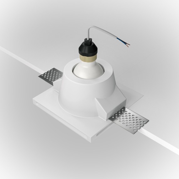 Гипсовый светильник под покраску Maytoni DL001-1-01-W Gyps Modern под лампу 1xGU10 35W