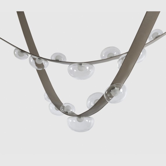 Светильник подвесной Crystal Lux BOSQUE SP7 L3000 GREY/TRANSPARENT 0272/207