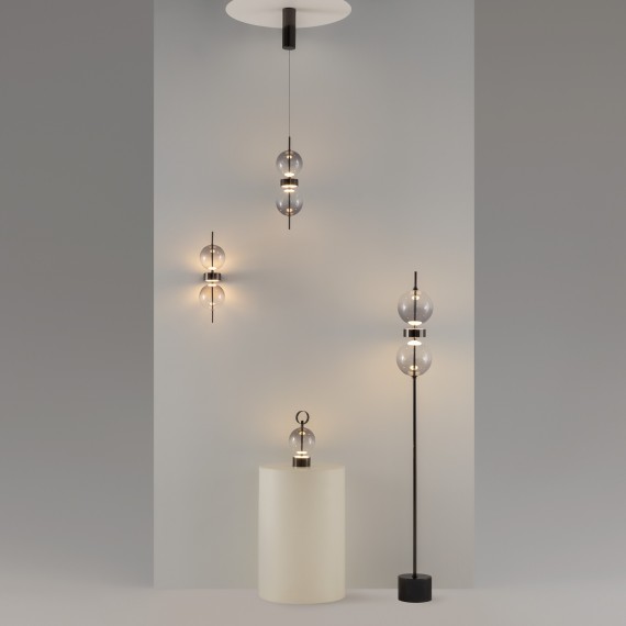 MOD478FL-L15B3K Напольный светильник (торшер) светодиодный Maytoni Double Moon 3000К 1600Лм CRI80 120°