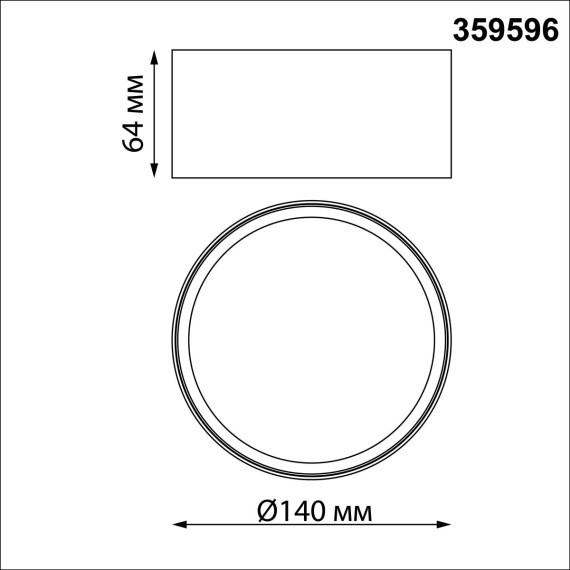 Светильник накладной светодиодный с переключ. цв. температуры IP20 LED 18W 220-240V 3000К\4000К\6000К ORBIS 359596