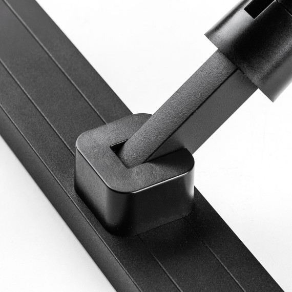 270347 Черный трековый линейный светодиодный светильник 48V 18Вт 1000Лм CRI90 4000K 110° Due Hermes Lightstar