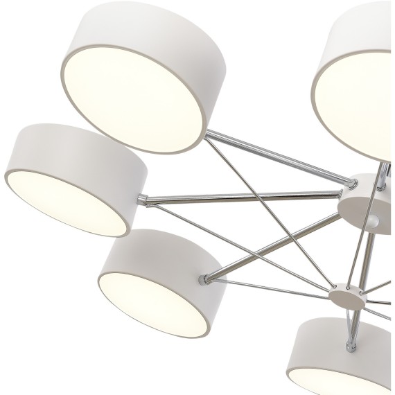 SLE6005-502-08 Светильник потолочный Белый, Хром/Белый LED 8*10W VALLE