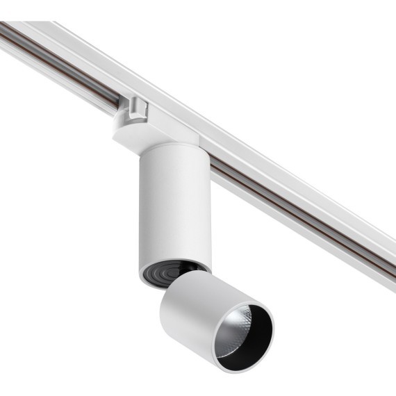 Трехжильный однофазный трековый светодиодный светильник Novotech Tubo 359320 1100лм 10Вт