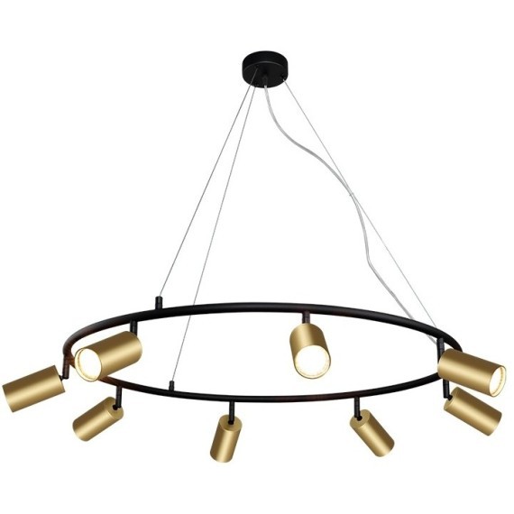 Светильник подвесной Crystal Lux CLT 015C8 D800 BL-GO