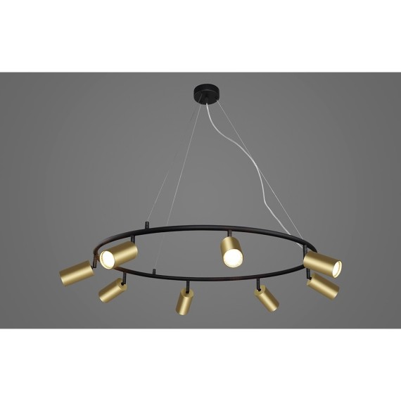 Светильник подвесной Crystal Lux CLT 015C8 D800 BL-GO