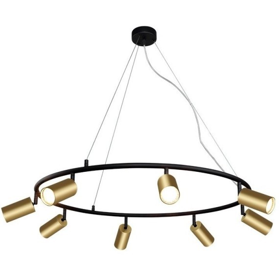 Светильник подвесной Crystal Lux CLT 015C8 D800 BL-GO