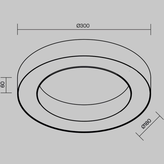 Потолочный светильники Maytoni Lua 3000К 24Вт 120° C093CL-24W3K-W