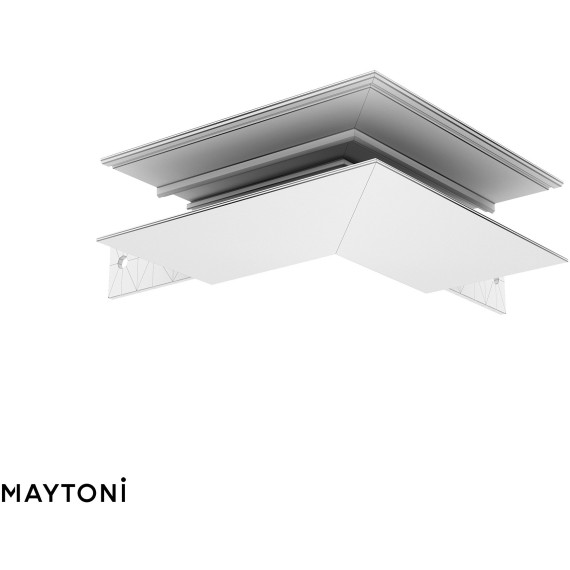 Угловой внешний коннектор для накладных шинопроводов Maytoni Exility TRA034OCL-41W