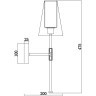 Бра Freya FR5196WL-01BBS Tida под лампу 1xE14 40W
